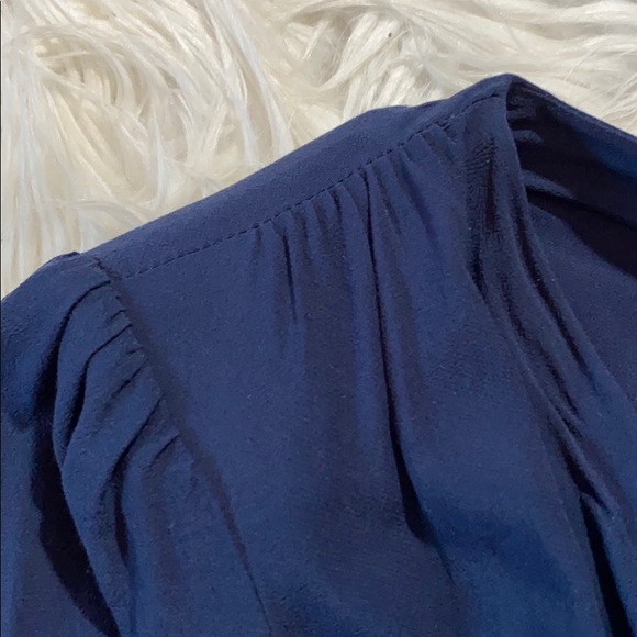 SOLD! Maje Renie Crepe Navy Wrap Dress M NWT - Picture 6 of 9